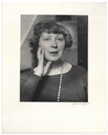 Berenice Abbott Signed Photo Mat of Her Portrait of Marie Laurencin -- Measures 16 x 20